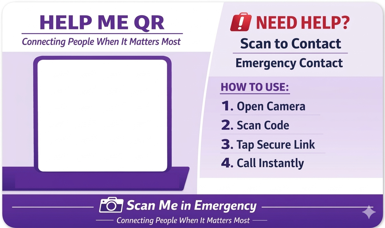 HelpMeQR Human Tag